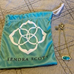 Kendra Scott Turquoise Pendant Bracelet